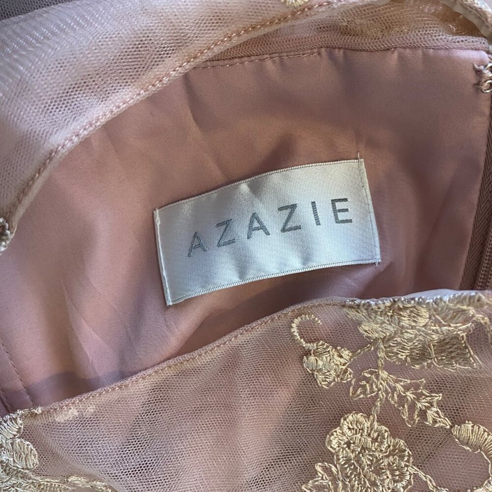 Azazie Dress Bridesmaid Mother Of The Bride Sleeveless Dusty Rose Sz A30 NWT - Picture 3 of 16
